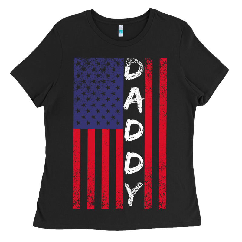 Daddy American Flag Ladies Tee by Bettercallsaul | Teevron