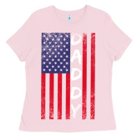 Bubblegum Pink Daddy American Flag Ladies Tee - Bettercallsaul