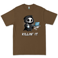 Cacao killin' it shirt funny grim reaper halloween sarcasm Premium Tee - trangStudio