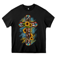 Black cross Heavy Core Tee - JahusDesignShop