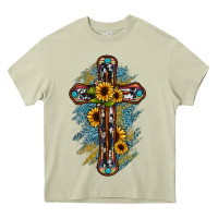 Mossy cross Heavy Core Tee - JahusDesignShop