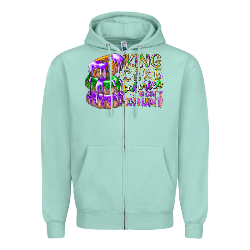King Cake Calories Dont Count Zipper Hoodie by RacoonDesign | Teevron