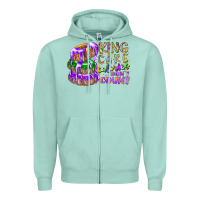 Seafoam king cake calories dont count Zipper Hoodie - RacoonDesign