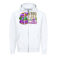 White king cake calories dont count Zipper Hoodie - RacoonDesign