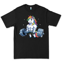 Unicorn Weightlifting T Fitness Gym Deadlift Rainbow Gifts Party Men W Premium Tee | Teevron