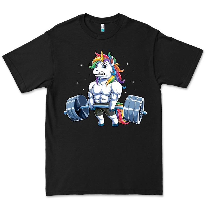 Unicorn Weightlifting T Fitness Gym Deadlift Rainbow Gifts Party Men W Premium Tee by trangStudio | Teevron