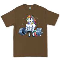 Cacao Unicorn Weightlifting T Fitness Gym Deadlift Rainbow Gifts Party Men W Premium Tee - trangStudio