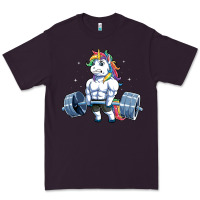 Plum Unicorn Weightlifting T Fitness Gym Deadlift Rainbow Gifts Party Men W Premium Tee - trangStudio