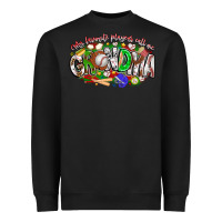 Black my favorite platers call me grandma baseball Heavyweight Sweatshirt - CowhideDigitalArt