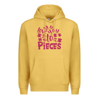 Antique Gold love you to pieces Premium Hoodie - CowhideDigitalArt