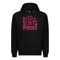 Black love you to pieces Premium Hoodie - CowhideDigitalArt