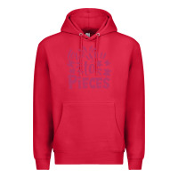 Cardinal love you to pieces Premium Hoodie - CowhideDigitalArt