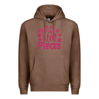 Chestnut love you to pieces Premium Hoodie - CowhideDigitalArt