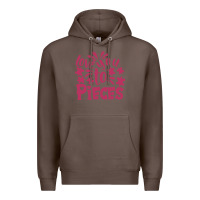 Coffee love you to pieces Premium Hoodie - CowhideDigitalArt