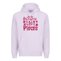 Lilac love you to pieces Premium Hoodie - CowhideDigitalArt