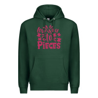 Sports Green love you to pieces Premium Hoodie - CowhideDigitalArt