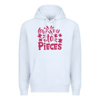 White love you to pieces Premium Hoodie - CowhideDigitalArt