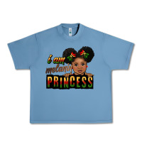 Pebble Blue i am melanin princess black peekaboo Urban Heavy Tee - CowGirlArtShop