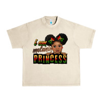 I Am Melanin Princess Black Peekaboo Urban Heavy Tee | Teevron