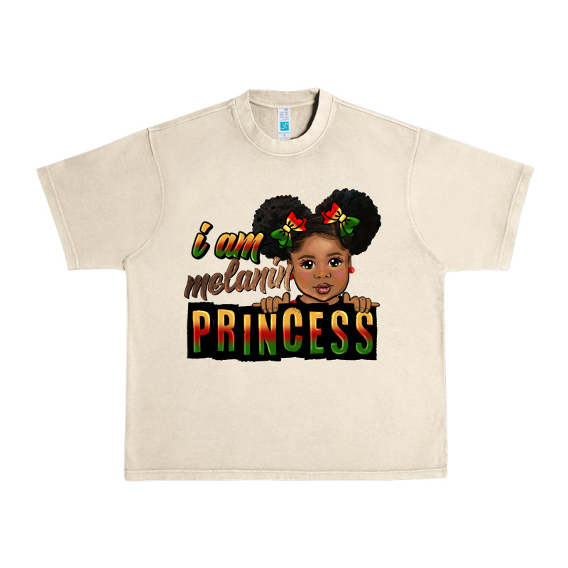 I Am Melanin Princess Black Peekaboo Urban Heavy Tee by CowGirlArtShop | Teevron