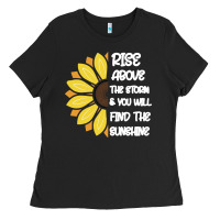 Black Rise Above The Storm You Will F and The Sunshine Ladies Tee - Bettercallsaul