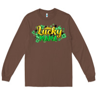 Chestnut lucky mama st patricks Long Sleeve Tee - HowdyJamesFarm