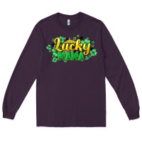 Plum lucky mama st patricks Long Sleeve Tee - HowdyJamesFarm
