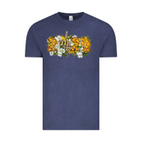 Vintage Denim 2024 skeleton middle finger new year Vintage Tee - CowGirlArtShop