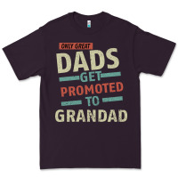 Plum Only Great Dads Get Promoted To Grandad Premium Tee - Bettercallsaul