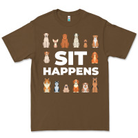 Cacao Dog Funny S It Happens Pet Sitting Design Premium Tee - trangStudio