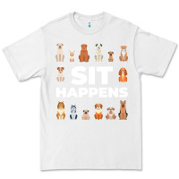 White Dog Funny S It Happens Pet Sitting Design Premium Tee - trangStudio