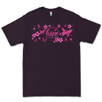 Plum hope breast cancer butterfly Premium Tee - Jasminsmagicworld