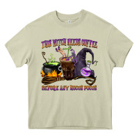 Mossy this witch needs coffee before any hocus pocus Heavy Core Tee - BarkalooDesign