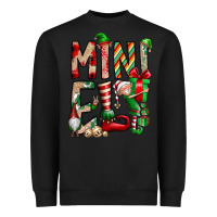 Black Mini Elf Heavyweight Sweatshirt - CowhideDigitalArt