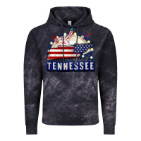 Cloud Black tennessee 4th of july Vintage Hoodie - CowGirlArtShop