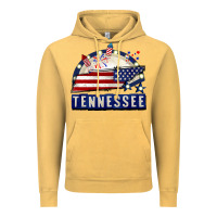 Vintage Mustard tennessee 4th of july Vintage Hoodie - CowGirlArtShop