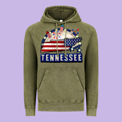Tennessee 4th Of July Vintage Hoodie Designed By Cowgirlartshop