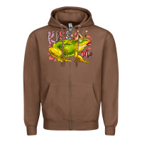 Chestnut kiss me frog Zipper Hoodie - RacoonDesign