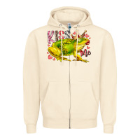 Sandshell kiss me frog Zipper Hoodie - RacoonDesign