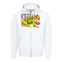 White kiss me frog Zipper Hoodie - RacoonDesign