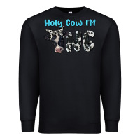 Black holy cow i'm one Premium Sweatshirt - BarkalooDesign