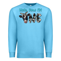 Ocean Blue holy cow i'm one Premium Sweatshirt - BarkalooDesign