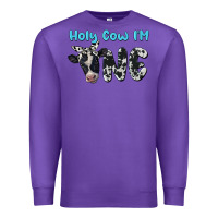 Purple holy cow i'm one Premium Sweatshirt - BarkalooDesign