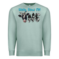 Seafoam holy cow i'm one Premium Sweatshirt - BarkalooDesign