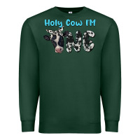 Sports Green holy cow i'm one Premium Sweatshirt - BarkalooDesign