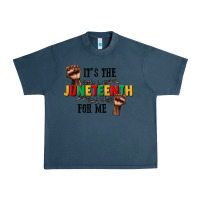 Midnight Navy its the juneteenth for me Urban Heavy Tee - CowGirlArtShop