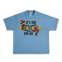 Pebble Blue its the juneteenth for me Urban Heavy Tee - CowGirlArtShop