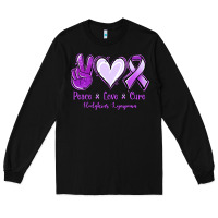 Black Peace Love Cure Odgkins Lympoma Long Sleeve Tee - Jasminsmagicworld