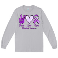 Moon Dust Peace Love Cure Odgkins Lympoma Long Sleeve Tee - Jasminsmagicworld