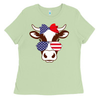 Matcha Cow 4Th Of July Independence Day Ladies Tee - Bettercallsaul